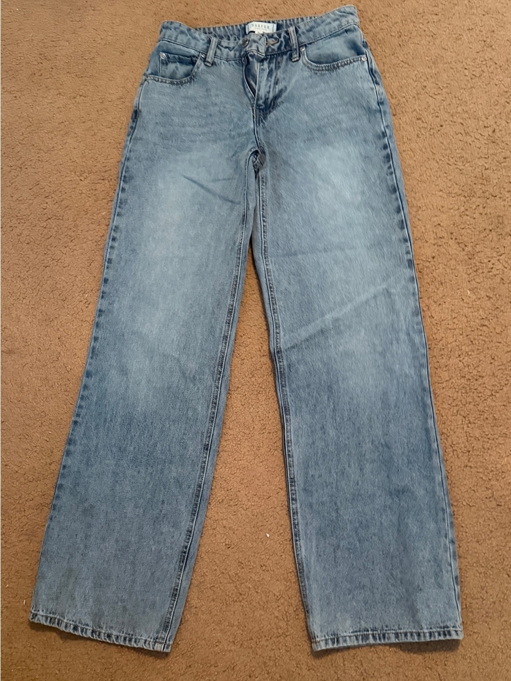 Harper Heritage wide-leg denim jeans
